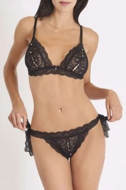 Aubade Boîte à Désir Beads Lace Bra & Brief 17 Aubade Boîte à Désir Beads Lace Bra & Brief -Fashion Lingerie Store Aubade Beads Set P080E 7