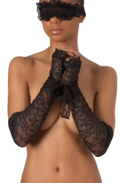 Aubade Boîte à Désir Lace Mask & Gloves -Fashion Lingerie Store Aubade Boite a Desir P0801 SET