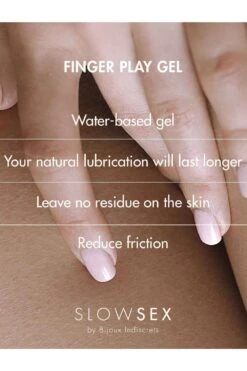 Bijoux Indiscrets Slow Sex Kissable Finger Play Gel 30ml 9 Bijoux Indiscrets Slow Sex Kissable Finger Play Gel 30ml -Fashion Lingerie Store Bijoux Indiscrets 0323 Finger play Gel 3