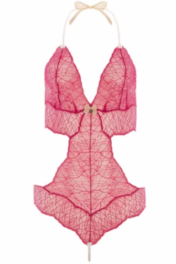 Sydney Daisy Single Pearl Body In Red 11 Sydney Daisy Single Pearl Body In Red -Fashion Lingerie Store BracliSydneySinglePearlBodyRedghost