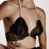 Sydney Daisy Pearl Bra In Black 2 Sydney Daisy Pearl Bra In Black -Fashion Lingerie Store Bracli Sydney Black Pearl Bra