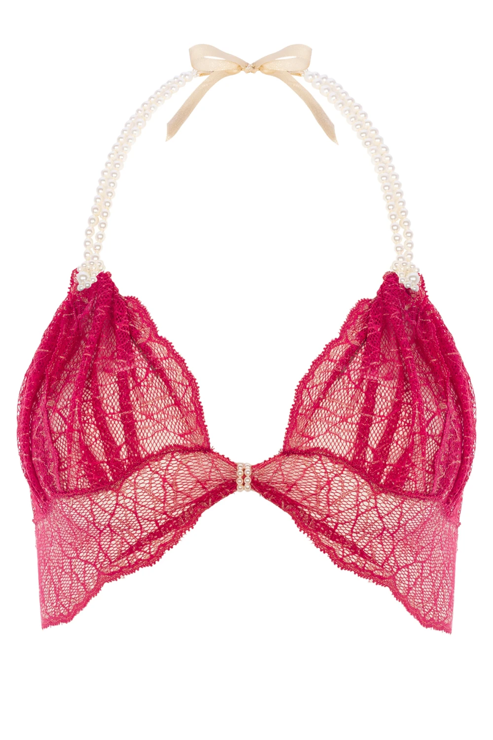 Sydney Daisy Pearl Bra In Red 4 Sydney Daisy Pearl Bra In Red - Image 2