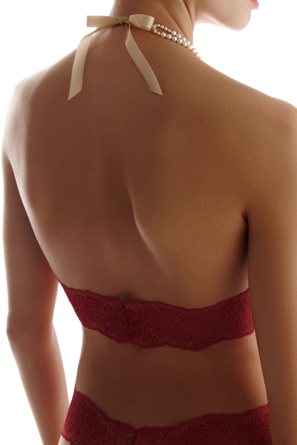 Sydney Daisy Pearl Bra In Red 5 Sydney Daisy Pearl Bra In Red - Image 3