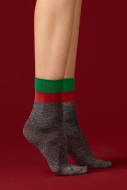 Fiore Ho Ho Ho Gift Boxed Socks (Pack Of 3 Pairs) 9 Fiore Ho Ho Ho Gift Boxed Socks (Pack Of 3 Pairs) -Fashion Lingerie Store FiORE ho ho ho socks 3