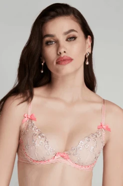 AGENT PROVOCATEUR Adelie Plunge Underwired Bra