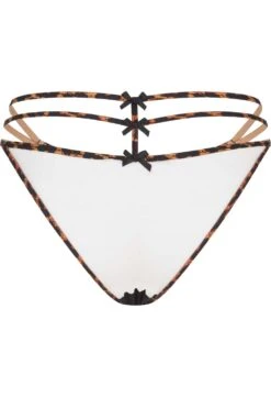 AGENT PROVOCATEUR Blair Brief, Size 4 (UK 12) 11 AGENT PROVOCATEUR Blair Brief, Size 4 (UK 12) -Fashion Lingerie Store agent provocateur blair brief black leopard ghost back