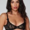 AGENT PROVOCATEUR Hinda Demi Cup Plunge Bra Black, UK 32D 2 AGENT PROVOCATEUR Hinda Demi Cup Plunge Bra Black, UK 32D -Fashion Lingerie Store agent provocateur hinda demi bra 108738 1