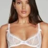 AGENT PROVOCATEUR Hinda Demi Cup Plunge Bra White, Size UK 32D 1 AGENT PROVOCATEUR Hinda Demi Cup Plunge Bra White, Size UK 32D -Fashion Lingerie Store agent provocateur hinda demi bra 109876 1