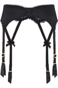 AGENT PROVOCATEUR Lacy Suspender, Size 5 (UK 14) 10 AGENT PROVOCATEUR Lacy Suspender, Size 5 (UK 14) -Fashion Lingerie Store agent provocateur lacy suspender black ghost back
