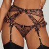 AGENT PROVOCATEUR Leisha Suspender, Size 4 (UK 12) 2 AGENT PROVOCATEUR Leisha Suspender, Size 4 (UK 12) -Fashion Lingerie Store agent provocateur leisha suspender black multi 4