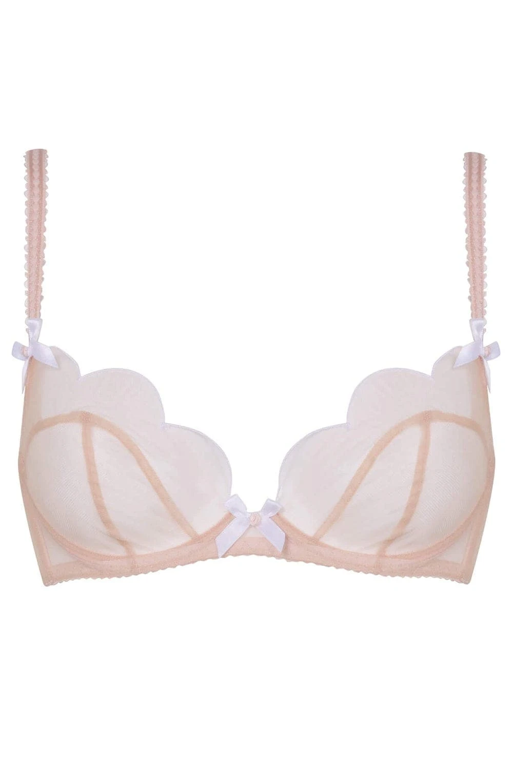 AGENT PROVOCATEUR Lorna Plunge Bra In Sand 4 AGENT PROVOCATEUR Lorna Plunge Bra In Sand - Image 2