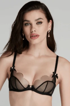 AGENT PROVOCATEUR Lorna Plunge Bra In Black
