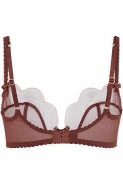 AGENT PROVOCATEUR Lorna Plunge Bra In Chestnut 11 AGENT PROVOCATEUR Lorna Plunge Bra In Chestnut -Fashion Lingerie Store agent provocateur lorna bra 107259 ghost back