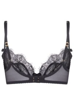 AGENT PROVOCATEUR Lorna Lace Plunge Bra Black -Fashion Lingerie Store agent provocateur lorna lace bra apm0281001000 ghost back