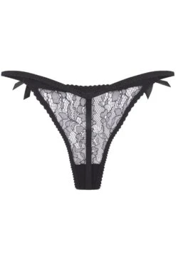 AGENT PROVOCATEUR Lorna Lace Mini Thong Black 11 AGENT PROVOCATEUR Lorna Lace Mini Thong Black -Fashion Lingerie Store agent provocateur lorna lace thong apm0283001000 ghost back