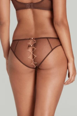AGENT PROVOCATEUR Lorna Ouvert In Chestnut