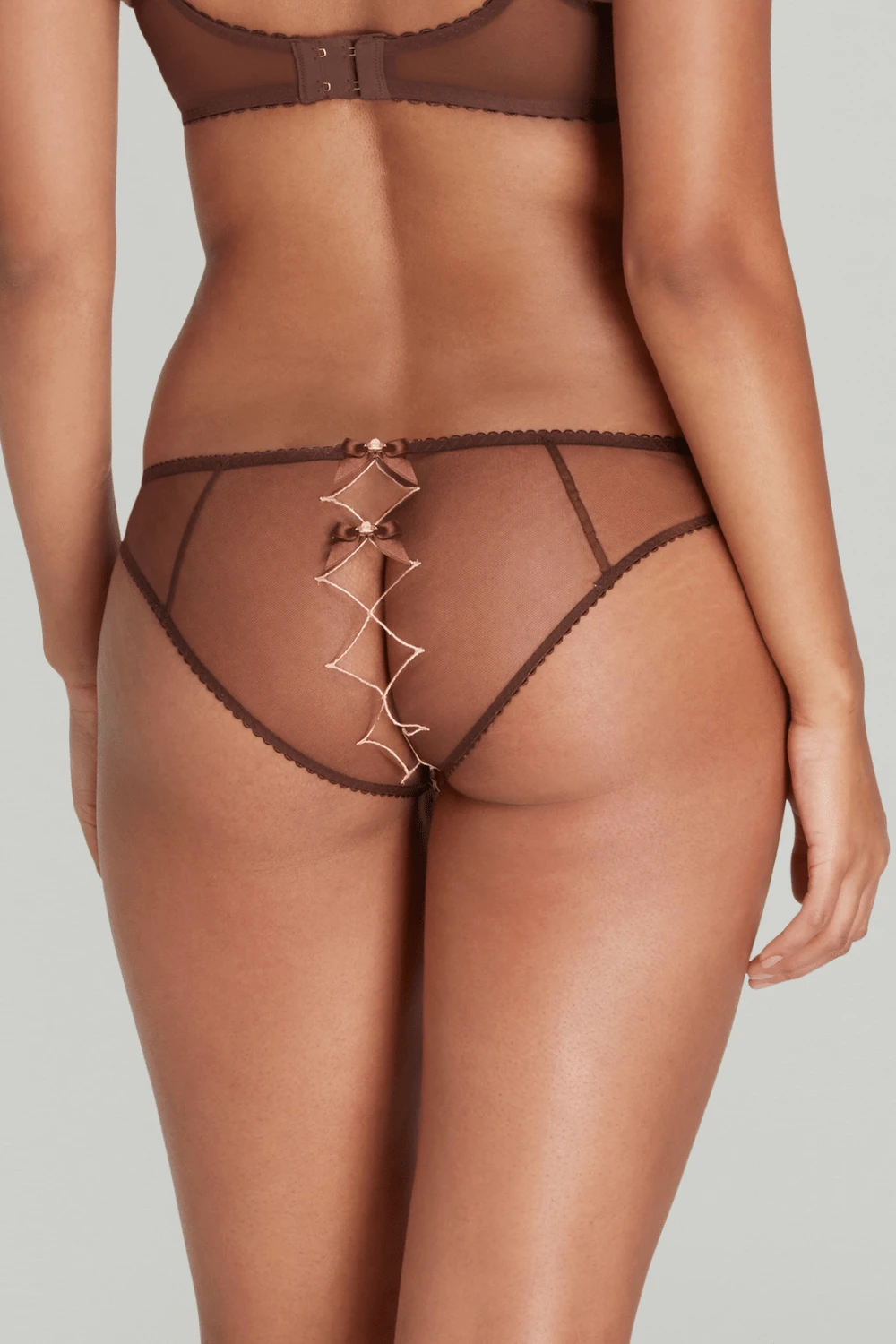AGENT PROVOCATEUR Lorna Ouvert In Chestnut 2 AGENT PROVOCATEUR Lorna Ouvert In Chestnut