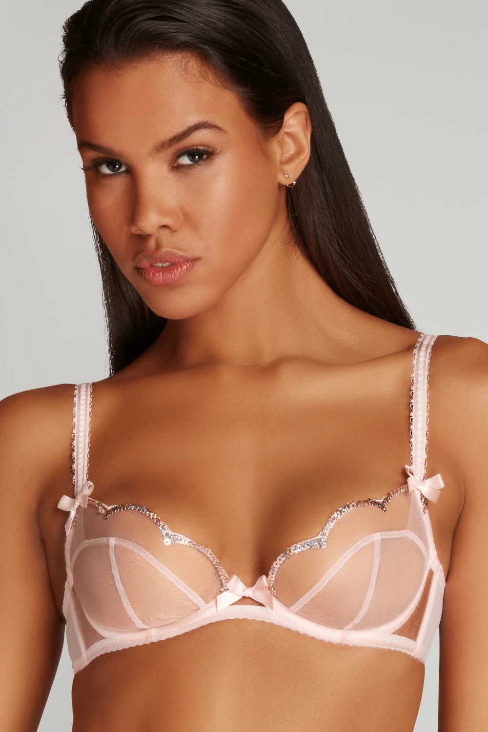 AGENT PROVOCATEUR Lorna Party Plunge Bra Pink, Size 36B 3 AGENT PROVOCATEUR Lorna Party Plunge Bra Pink, Size 36B