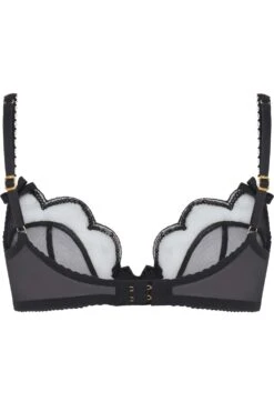 AGENT PROVOCATEUR Lorna Party Plunge Bra Black 13 AGENT PROVOCATEUR Lorna Party Plunge Bra Black -Fashion Lingerie Store agent provocateur lorna party underwired bra black ghost back