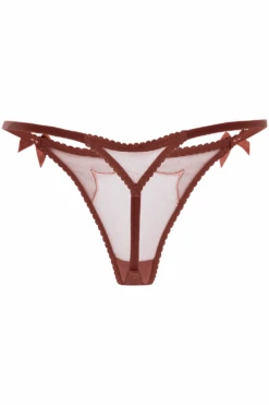 AGENT PROVOCATEUR Lorna Thong In Chestnut 11 AGENT PROVOCATEUR Lorna Thong In Chestnut -Fashion Lingerie Store agent provocateur lorna thong 107261 ghost back