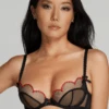 AGENT PROVOCATEUR Lorna Heart Plunge Underwired Bra