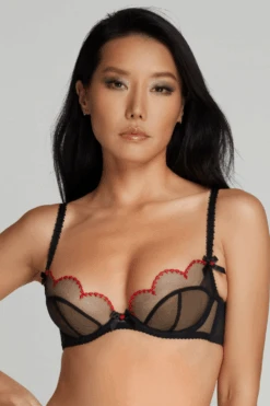 AGENT PROVOCATEUR Lorna Heart Plunge Underwired Bra