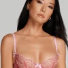 AGENT PROVOCATEUR Maysie Plunge Underwired Bra 2 AGENT PROVOCATEUR Maysie Plunge Underwired Bra -Fashion Lingerie Store agent provocateur maysie plunge underwired bra fuchsia baby pink 1