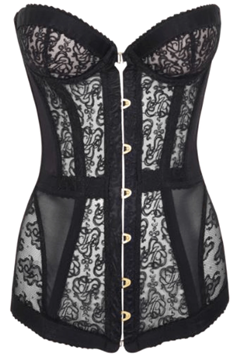 AGENT PROVOCATEUR Mercy Lace Corset In Black 4 AGENT PROVOCATEUR Mercy Lace Corset In Black - Image 2