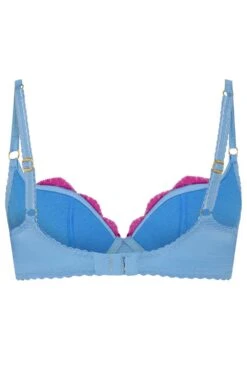AGENT PROVOCATEUR Molly Plunge Bra, Size UK 36E 13 AGENT PROVOCATEUR Molly Plunge Bra, Size UK 36E -Fashion Lingerie Store agent provocateur molly plunge bra blue pink 2