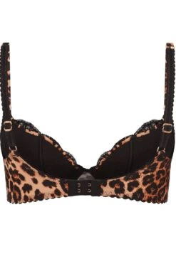 AGENT PROVOCATEUR Molly Leopard Plunge Bra 11 AGENT PROVOCATEUR Molly Leopard Plunge Bra -Fashion Lingerie Store agent provocateur molly plunge underwired bra 110429 ghost back