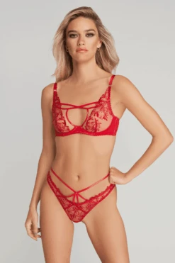 AGENT PROVOCATEUR Ozella Thong, Size 4 (UK 12) 12 AGENT PROVOCATEUR Ozella Thong, Size 4 (UK 12) -Fashion Lingerie Store agent provocateur ozella thong red 2