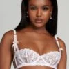 AGENT PROVOCATEUR Petunia Balconette Underwired Bra, Size 32B 2 AGENT PROVOCATEUR Petunia Balconette Underwired Bra, Size 32B -Fashion Lingerie Store agent provocateur petunia bra white blush baby pink 3