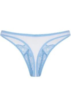 AGENT PROVOCATEUR Rozlyn Thong, Size 5 (UK 14) 11 AGENT PROVOCATEUR Rozlyn Thong, Size 5 (UK 14) -Fashion Lingerie Store agent provocateur rozlyn thong cornflower blue ghost back