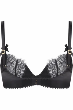 AGENT PROVOCATEUR Ryan Balconette Bra 12 AGENT PROVOCATEUR Ryan Balconette Bra -Fashion Lingerie Store agent provocateur ryan balconette underwired bra black ghost back