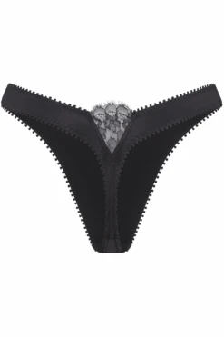 AGENT PROVOCATEUR Ryan Thong, Size 6 (UK 16) 11 AGENT PROVOCATEUR Ryan Thong, Size 6 (UK 16) -Fashion Lingerie Store agent provocateur ryan thong black ghost back