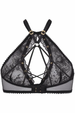 AGENT PROVOCATEUR Vallentina High Neck Bra 11 AGENT PROVOCATEUR Vallentina High Neck Bra -Fashion Lingerie Store agent provocateur vallentina underwired bra black ghost back