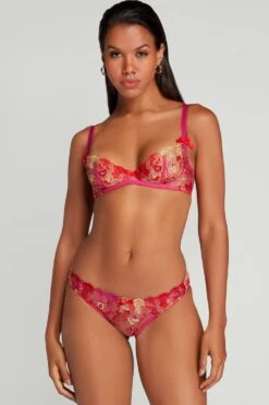 AGENT PROVOCATEUR Zuri Brief, Size 5 (UK 14) -Fashion Lingerie Store agent provocateur zuri brief fuchsia red gold 3