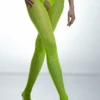 Crotchless Gloss Fluo Yellow Tights 20 Denier 1 Crotchless Gloss Fluo Yellow Tights 20 Denier -Fashion Lingerie Store amour crotchless fluo yellow gloss tights 20 denier 3