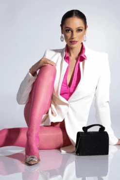 Crotchless Lace Top Tights Pink 30 Denier 9 Crotchless Lace Top Tights Pink 30 Denier -Fashion Lingerie Store amour crotchless pink bonbon lace tights 30 denier 2