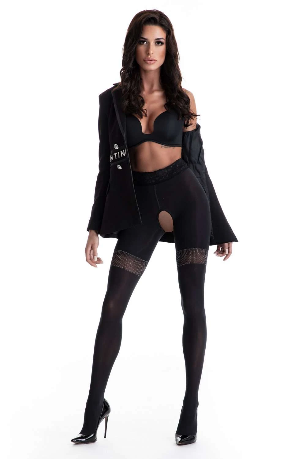 Glamour Crotchless Tights 80 Denier 7 Glamour Crotchless Tights 80 Denier - Image 5