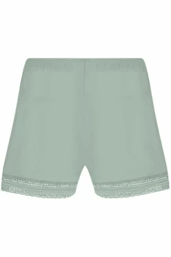 Simply Graphic Shorts In Green