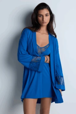Aubade Lazy Days Kimono In Blue