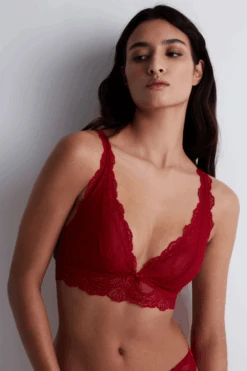 Aubade Danse Des Sens Red Lace Bralette