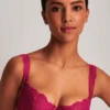 Aubade Danse Des Sens Underwired Half Cup Bra -Fashion Lingerie Store aubade danse des sens half cup bra pink passion 1
