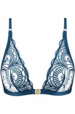 Aubade Vibes Front Fastening Bralette, Size M 7 Aubade Vibes Front Fastening Bralette, Size M -Fashion Lingerie Store aubade ethnic vibes bralette dark cyan ghost