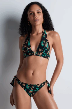Aubade Feline Energy Triangle Bikini Top 11 Aubade Feline Energy Triangle Bikini Top -Fashion Lingerie Store aubade feline energy triangle bikini top green panther 3
