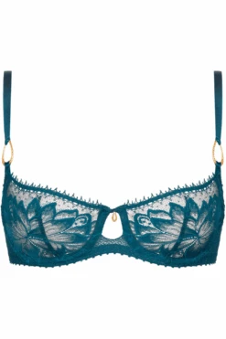 Aubade Flawless Love Lace Half Cup Bra 10 Aubade Flawless Love Lace Half Cup Bra -Fashion Lingerie Store aubade flawless love half cup bra dragonfly ghost front