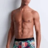 Aubade Homme Men's Cotton Modal Crazy Flowers Trunks