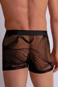 Aubade Homme Men's Waves Boxer 15 Aubade Homme Men's Waves Boxer -Fashion Lingerie Store aubade homme mens waves boxer black 02