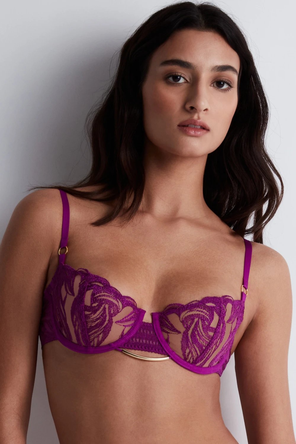 Aubade Into The Groove Half Cup Bra Pink 3 Aubade Into The Groove Half Cup Bra Pink